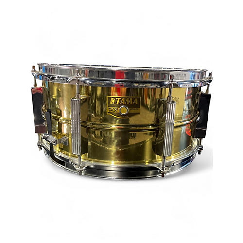 Used TAMA 14X6.5 POWER BRASS BRASS Drum BRASS 213