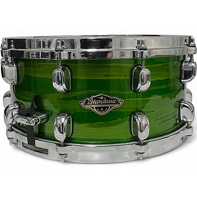 Used TAMA 14X6.5 STARCLASSIC WALNUT/BIRCH SHAMROCK OYSTER Drum