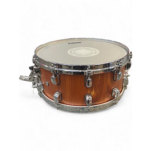 Used TAMA 14X6.5 Starclassic Snare Natural Drum Natural 213