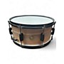 Used TAMA 14X6.5 Woodworks Poplar Snare Drum 14 x 6.5 in. Natural Zebrawood Wrap Zebrawood Drum Zebrawood 213
