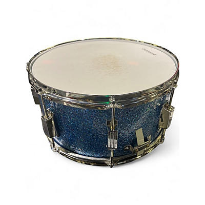 Used TAMA 14X7 Superstar Snare BLUE SPARKLE Drum