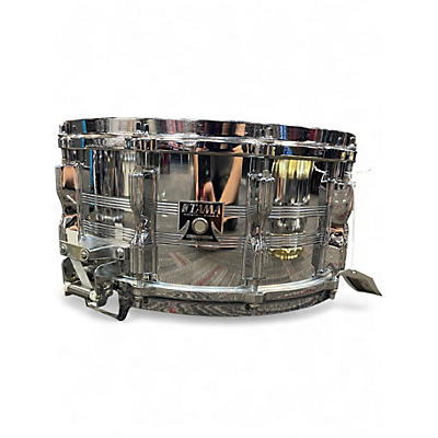 Used TAMA 14X7.5 STEEL SNARE CROME Drum