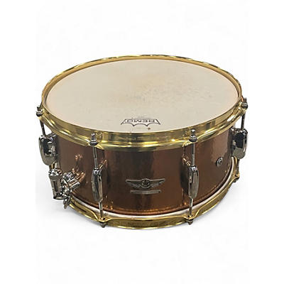 Used TAMA 14in STAR Reserve Hand Hammered Brass Snare Drum Brass Drum
