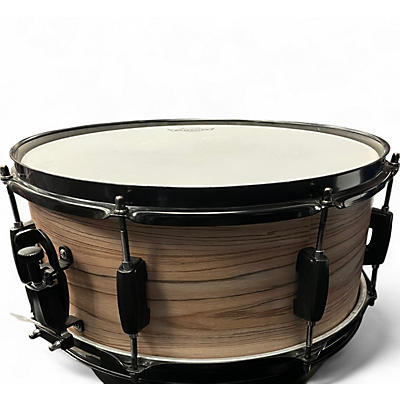Used TAMA 14in WOODWORKS POPLAR ZEBRAWOOD Natural Drum