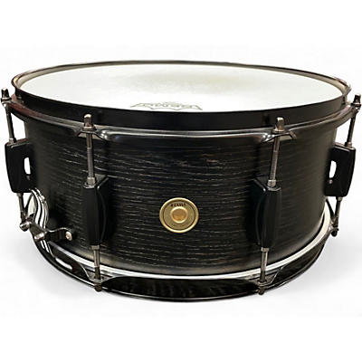 Used TAMA 14in Woodworks Poplar Snare Drum Black Oak Wrap Drum
