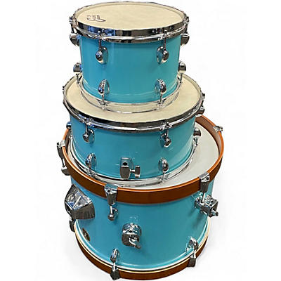 Used TAMA 3 Piece Club Jam 3pc Aqua Blue Drum Kit