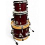 Used TAMA 3 Piece Club Jam Red Drum Kit Red