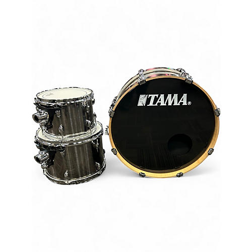 Used TAMA 3 Piece Custom Pancake Kit Brushed Metallic Drum Kit Brushed Metallic