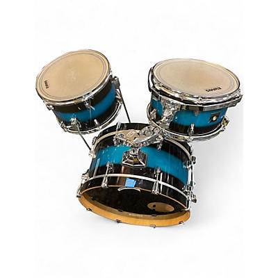 Used TAMA 3 Piece Neo Mod Blue to Black Fade Drum Kit