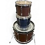 Used TAMA 3 Piece Rockstar Brown/Blue Drum Kit Brown/Blue
