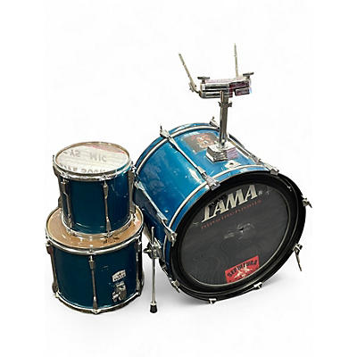Used TAMA 3 Piece Rockstar Turquoise Drum Kit