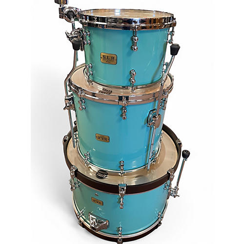 Used TAMA 3 Piece SLP SOUND LAP PROJECT FAT SPRUCE 3 PIECE Blue Drum Kit Blue