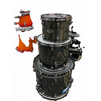 Used TAMA 3 Piece Starclassic Performer Black Lace Bark Pine Drum Kit