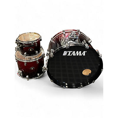 Used TAMA 3 Piece Starclassic Performer RED SPARKLE FADE Drum Kit