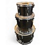 Used TAMA 3 Piece Superstar BLACK SPARKLE Drum Kit BLACK SPARKLE