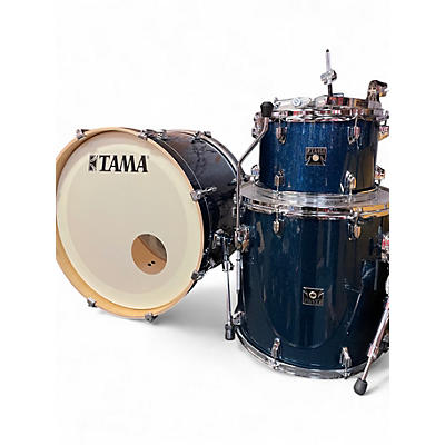 Used TAMA 3 Piece Superstar Classic Indigo Sparkle Drum Kit