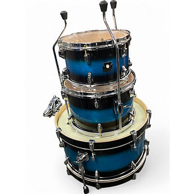 Used TAMA 3 Piece Superstar classic Blue to Black Fade Drum Kit