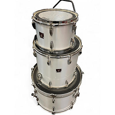 Used TAMA 3 Piece Swingstar Red Badge Metallic White Drum Kit