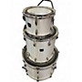 Used TAMA 3 Piece Swingstar Red Badge Metallic White Drum Kit Metallic White
