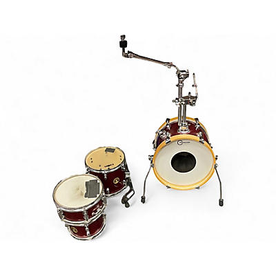 Used TAMA 4 Piece 4 PIECE CLUB JAM Candy Apple Red Drum Kit