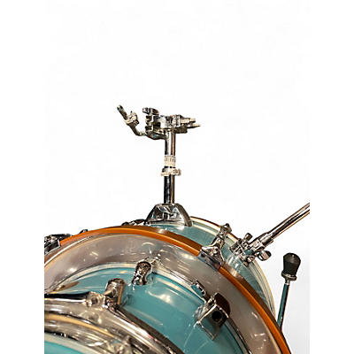 Used TAMA 4 Piece CLUB JAM 4 PIECE SHELL PACK AQUA BLUE Drum Kit