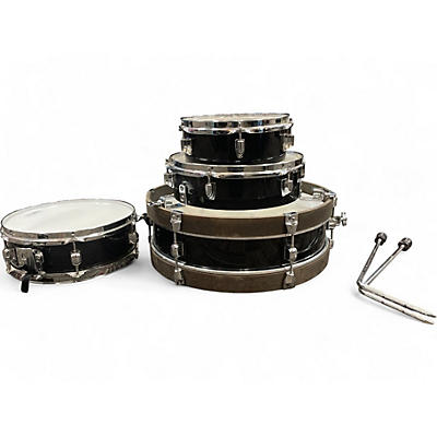 Used TAMA 4 Piece CLUB JAM Black Drum Kit