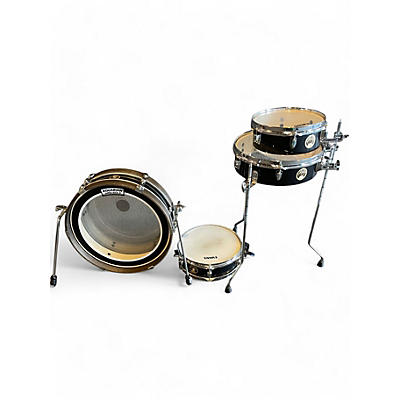 TAMA Used TAMA 4 Piece CLUB JAM Hairline Black Drum Kit