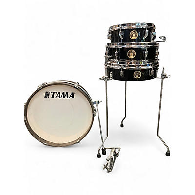 Used TAMA 4 Piece CLUB JAM-PANCAKE SHELLS Black Drum Kit
