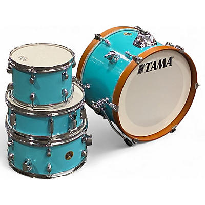 Used TAMA 4 Piece Club-JAM 4 Piece Drum Kit Aqua Blue Drum Kit