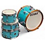 Used TAMA 4 Piece Club-JAM 4 Piece Drum Kit Aqua Blue Drum Kit Aqua Blue