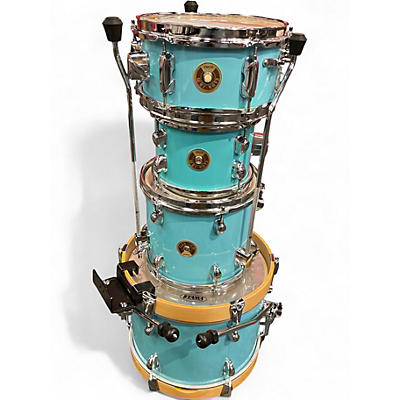 Used TAMA 4 Piece Club Jam Aqua Blue Drum Kit
