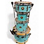 Used TAMA 4 Piece Club Jam Aqua Blue Drum Kit Aqua Blue