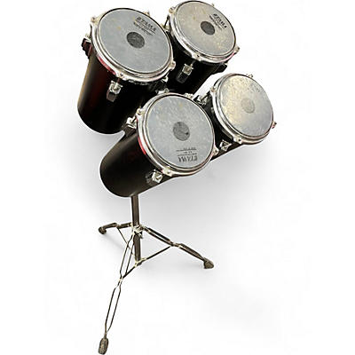 Used TAMA 4 Piece Hi Pitch Octoban Set Black Drum