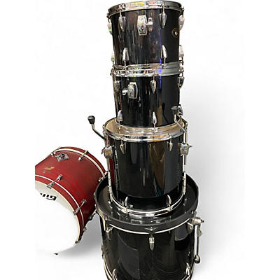 Used TAMA 4 Piece Imperialstar Black Drum Kit