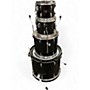 Used TAMA 4 Piece Imperialstar Black Drum Kit Black