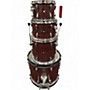 Used TAMA 4 Piece Imperialstar Burgundy Walnut Wrap Drum Kit Burgundy Walnut Wrap
