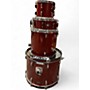 Used TAMA 4 Piece Imperialstar Crimson Red Trans Drum Kit Crimson Red Trans