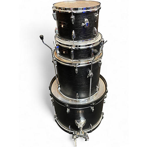 Used TAMA 4 Piece Imperialstar hairline black Drum Kit hairline black