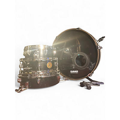 Used TAMA 4 Piece PANCAKE CLUB JAM Black Drum Kit