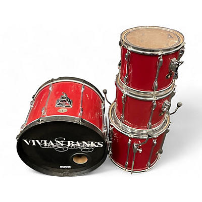 Used TAMA 4 Piece ROCKSTAR DX RED Drum Kit