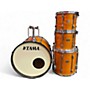 Used TAMA 4 Piece Rockstar Amber Drum Kit Amber