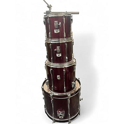Used TAMA 4 Piece Rockstar Candy Apple Red Drum Kit