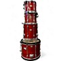 Used TAMA 4 Piece Rockstar RED NATURAL Drum Kit RED NATURAL