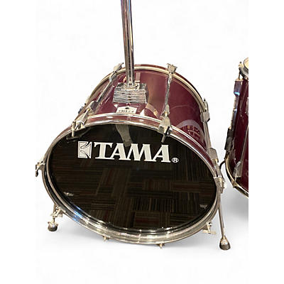 Used TAMA 4 Piece Rockstar Red Drum Kit