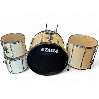 Used TAMA 4 Piece Rockstar White Drum Kit