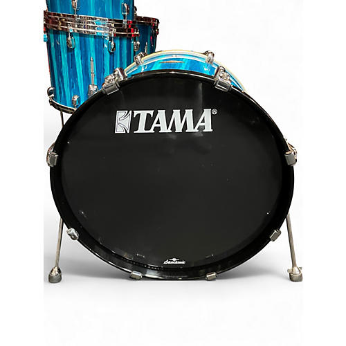Used TAMA 4 Piece Starclassic BLUE AURORA Drum Kit BLUE AURORA