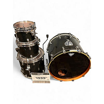 Used TAMA 4 Piece Starclassic Birch Bubinga Black Sparkle Drum Kit
