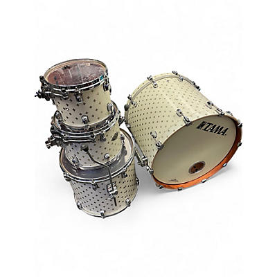Used TAMA 4 Piece Starclassic Birch/Bubinga White Star Drum Kit