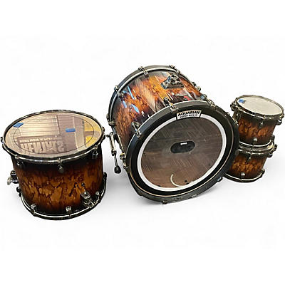 Used TAMA 4 Piece Starclassic Bubinga Molten Brown Burst Drum Kit