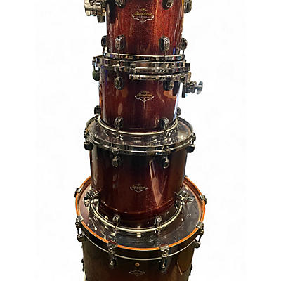 Used TAMA 4 Piece Starclassic Bubinga scorched copper Drum Kit